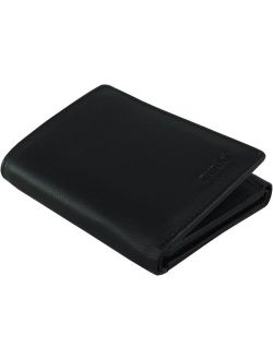 AurDo Men's RFID Blocking Extra Capacity Multi Card Trifold Wallet With ID Window