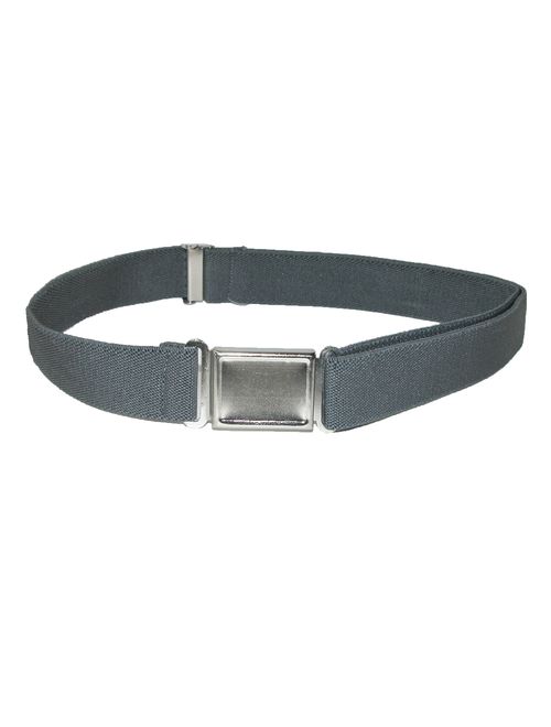 CTM Kids' Elastic Adjustable Belt with Magnetic Buckle (Pack of 3 Colors)