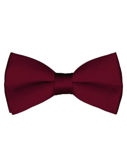 Mens Classic Pre-Tied Satin Formal Tuxedo Bowtie Adjustable Length Large Variety Colors Available, by Platinum Hanger