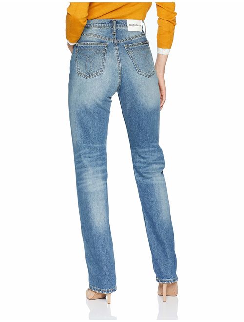 Calvin Klein Women's High Rise Straight Fit Jeans