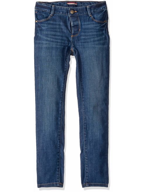Tommy Hilfiger Girls' Adaptive Skinny Jeans with Adjustable Waist and Magnetic Hem