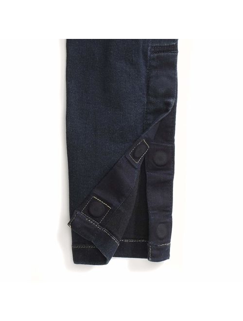 Tommy Hilfiger Girls' Adaptive Skinny Jeans with Elastic Waist and Magnetic Outside Seams