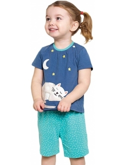 Toddler Little Baby Boy Girl Cotton Short Sleeveless Tee T Shirt Tank Top Shorts Pant 2PC Set Outfit