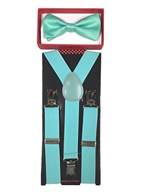 Four-seasonstore Toddler Kids Boys Girls Child Suspender Bow Tie