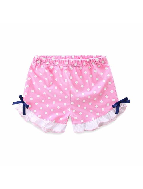Mud Kingdom Girls Clothes Sets Holiday Polka Dot Sun-Top and Shorts
