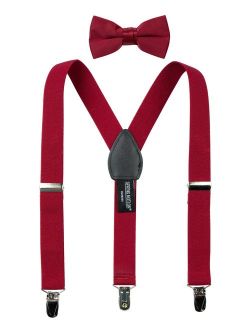 Boys' Suspenders and Solid Color Bowtie Set