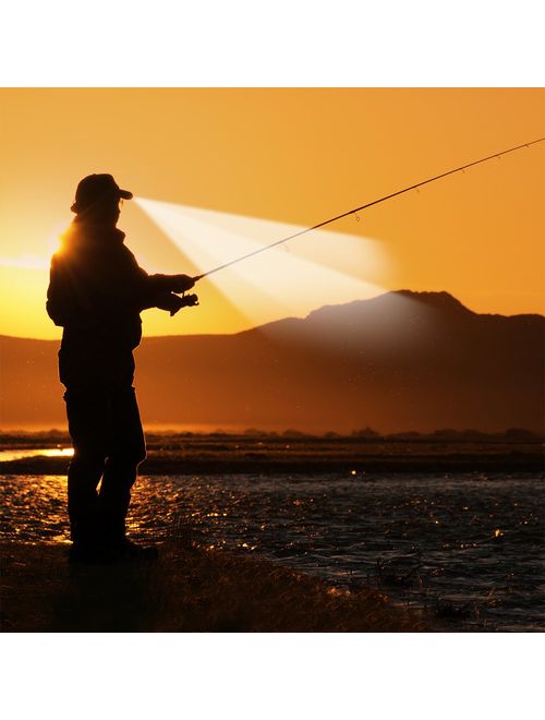 POWERCAP LED Hat 25/10 Ultra-Bright Hands Free Lighted Battery Powered Headlamp -Black Structured Cotton (CUB4-282665)