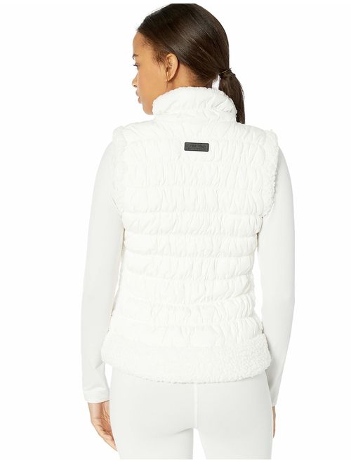 Calvin Klein Women's Puffer Vest with Sherpa Trim