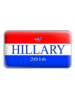 Hillary 2016 Democrat Logo Hillary Clinton for President Metal Lapel Hat Pin Tie Tack Pinback