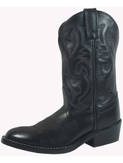 Smoky Mountain Boots Children Boys Denver Black Leather Western 10 D