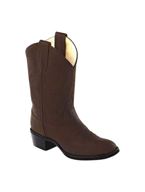 Old West Youth's Round Toe Boots