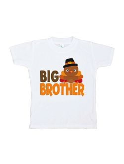 Custom Party Shop Baby Boy's Big Brother Thanksgiving Tshirt - Small (6-8) T-shirt
