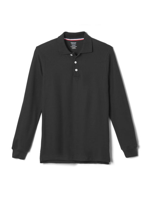 French Toast Husky Boys School Uniform Long Sleeve Pique Polo Shirt (Husky)