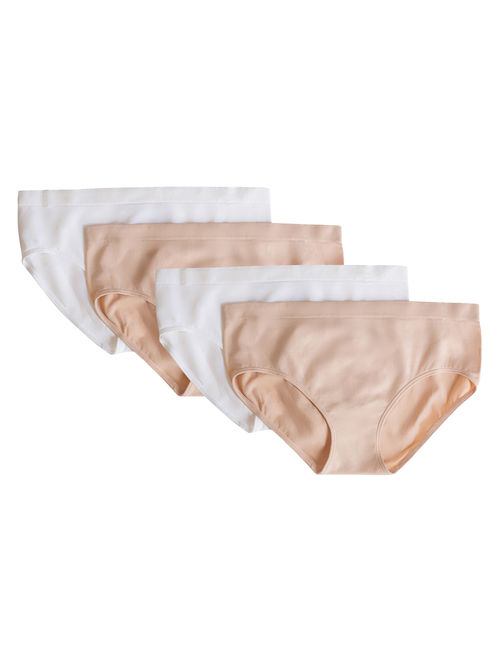 Fruit of the Loom Girls Santoni Bikini Underwear, 4 Pack Panties (Little Girls & Big Girls)
