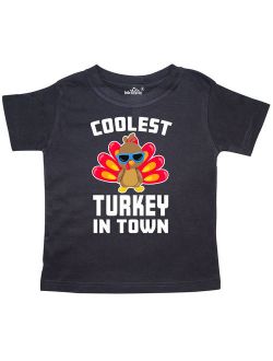 Thanksgiving Coolest Turkey in Town Toddler T-Shirt