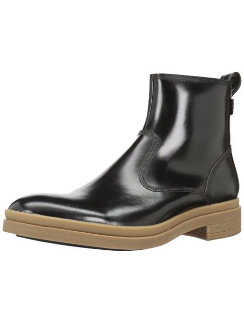George Brown Men's Bradner Zip Rain Boot, Black/Gum, 7.5 M US