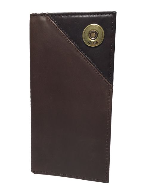 George Two Tone Leather Shot Shell Super Jumbo Wallet and Key Fob