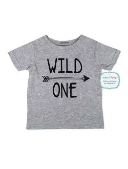 Wild ONE - wallsparks cute & funny Brand cool boho 1st Birthday Shirt Age 1 One year old - Soft Infant Shirt