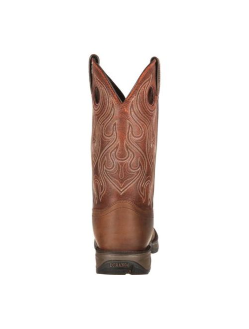 Men's Durango Boot DB5474 Rebel Saddle Western Cowboy Boot Dusk Velocity/Bark Brown Full Grain Leather 7 2E