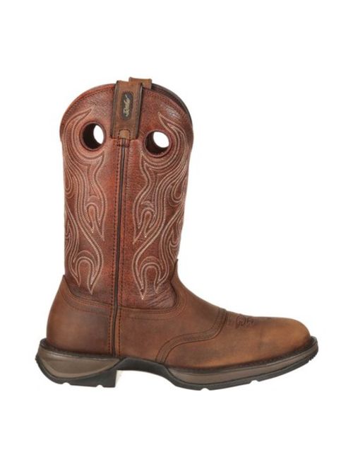 Men's Durango Boot DB5474 Rebel Saddle Western Cowboy Boot Dusk Velocity/Bark Brown Full Grain Leather 7 2E