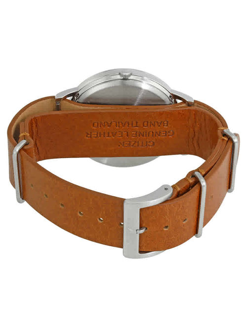 Citizen Men's Eco-Drive Chandler Leather Watch BJ6500-12L