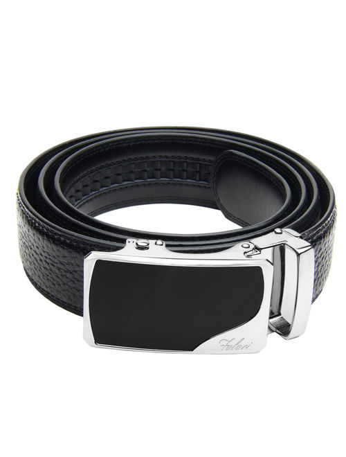 Falari Men's Leather Belt Dress Ratchet Belt 35mm Adjustable Size 73-7016-XL42