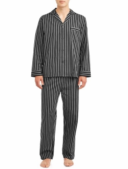 Men's Long Sleeve, Long Pant Woven Pajama Set