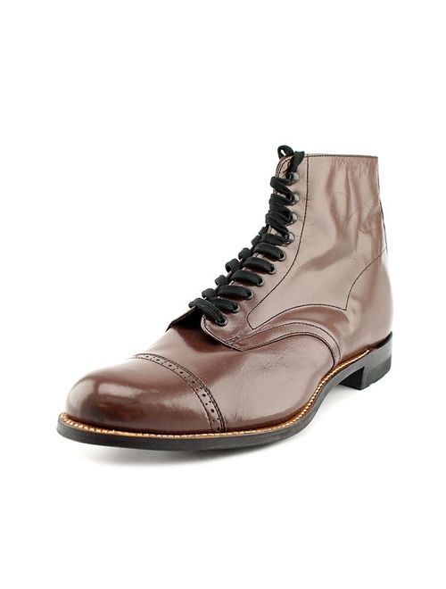 Stacy Adams Madison Cap Toe Dress Boot Round Toe Leather Ankle Boot