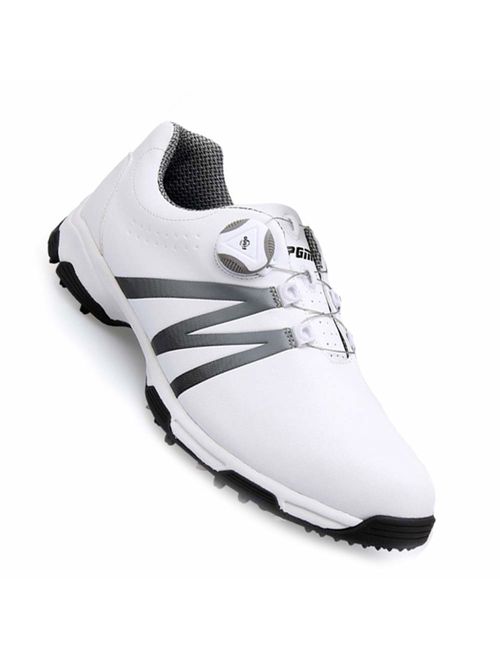 Eickawa Golf Shoes for Men Microfiber Leather Anti-Skid Ultralight Breathable Waterproof