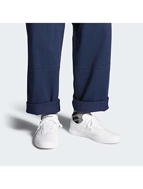 adidas Originals 3MC Sneaker, White/White/Gold Metallic, 10.5 M US