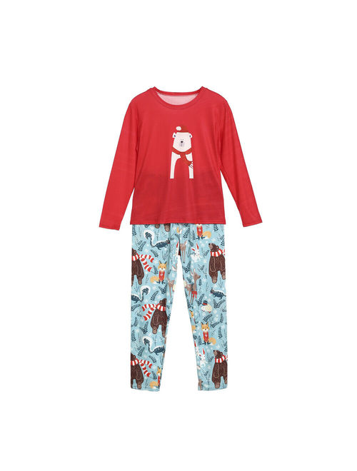 XMAS PJs Family Matching Adult Women Kid Christmas Nightwear Pyjamas Pajamas Set