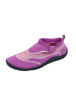 Brand New Women's Slip-On Water Shoes With Velcro Strap Size 10 Purple