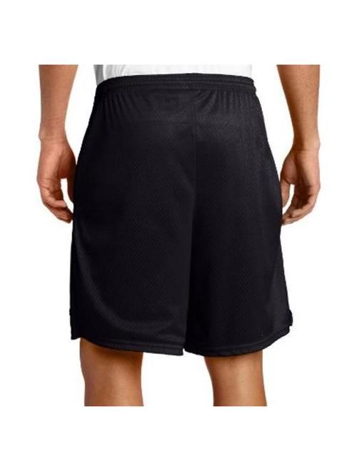 Champion Men's Long Mesh Shorts with Pockets - 2XL - Black