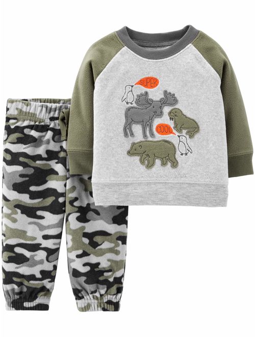 Child of Mine by Carter's Baby Boy Long Sleeve Shirt & Pants, 2Pc Set