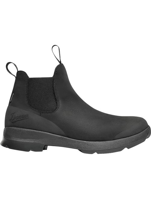 Danner Men's Pub Garden 4.5'' Chelsea Waterproof Hiking Boots, Jet Black, 8.5