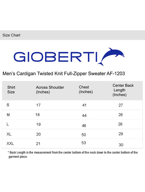 Gioberti Mens Cardigan Twisted Knit Full-Zipper Sweater