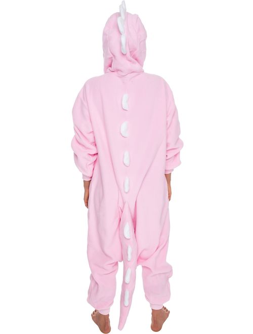 SILVER LILLY Unisex Adult Dinosaur Animal Halloween Costume Pajamas