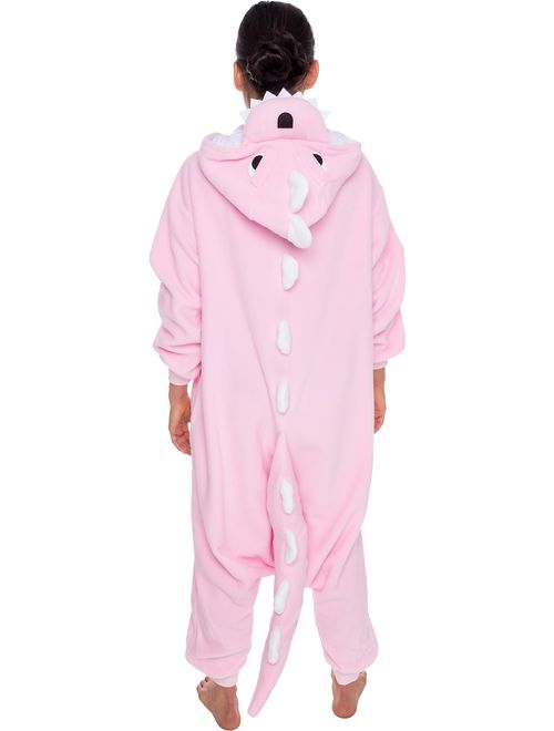 SILVER LILLY Unisex Adult Dinosaur Animal Halloween Costume Pajamas