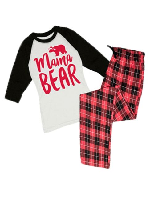 Multitrust Family Matching Christmas Pajamas Set Adult Women Kids Sleepwear Nightwear XMAS