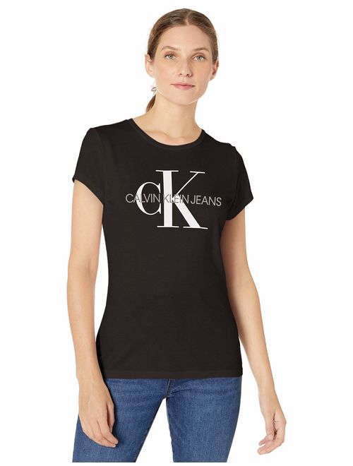 Calvin Klein Women's Short Sleeve T-Shirt Monogram Logo