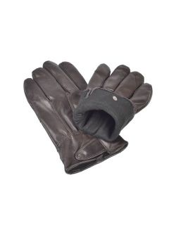 Reed Men's Genuine Leather Warm Lined Driving Gloves - Touchscreen Texting Compatible