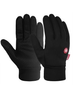 Men Winter Warm Gloves Windproof Anti-slip Touch Screen Gloves Cold Weather Gloves Liner