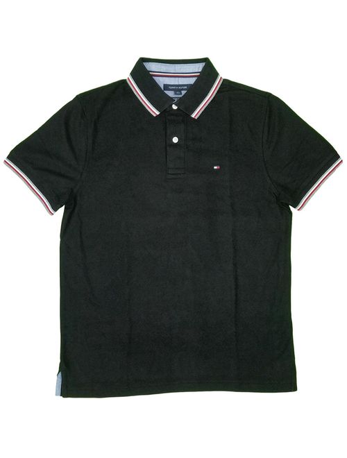 Tommy Hilfiger Men's Striped Collar Polo