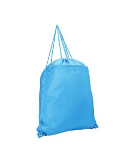 Drawstring Backpack Sack Bag (Red, Blue, Black, Yellow, Pink, Navy)