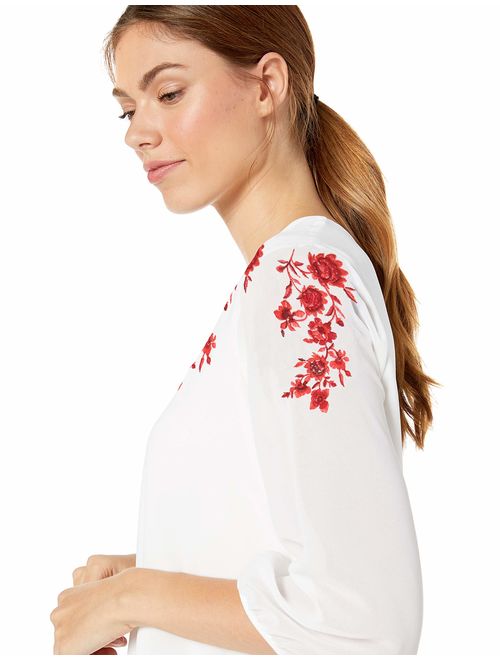 Calvin Klein Women's Clinch Sleeve with Embroidery