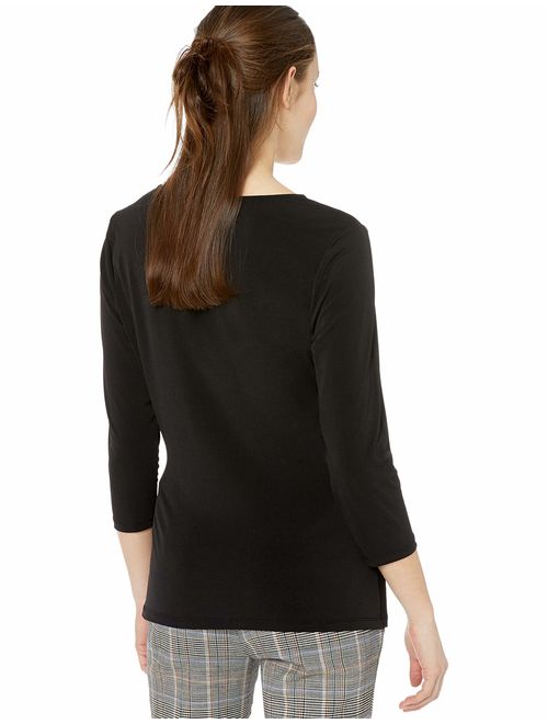 Calvin Klein Women's 3/4 Sleeve with Knit Lacing