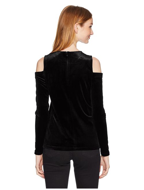 Calvin Klein Women's Long Sleeve Cold Shoulder Top