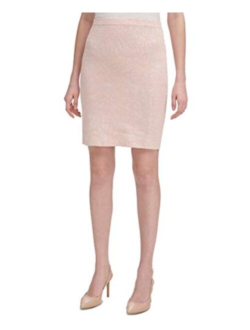 Calvin Klein Women's Floral Jacquard Sweater Skirt
