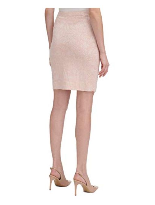 Calvin Klein Women's Floral Jacquard Sweater Skirt