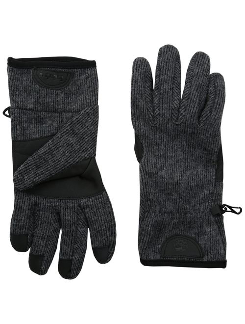 Timberland Men's Ribbed-Knit Wool-Blend Glove with Touchscreen Technology